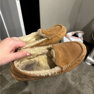 UGG Chestnut Shearling Lined Moccasins